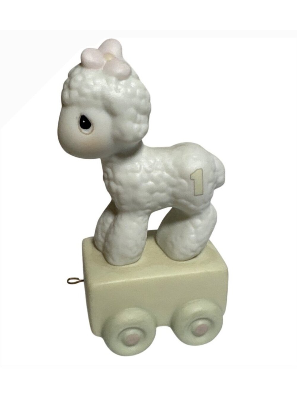 Precious Moments Birthday Train Age 1 Happy Birthday Little Lamb Figurine #15946
